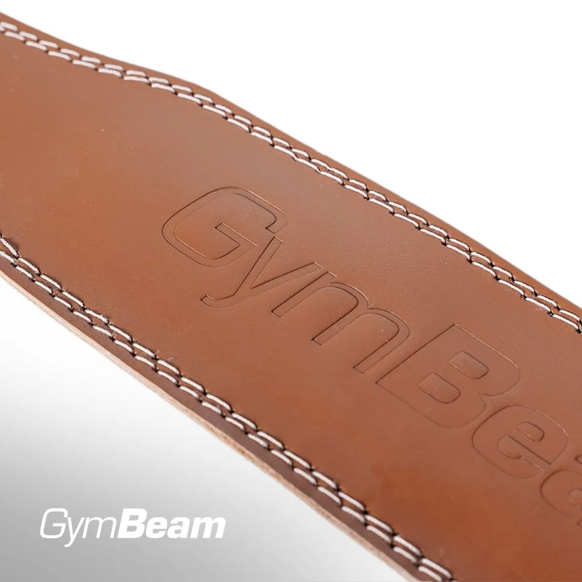 GymBeam Gewichthebergürtel Vollleder Doppelschnalle stabil