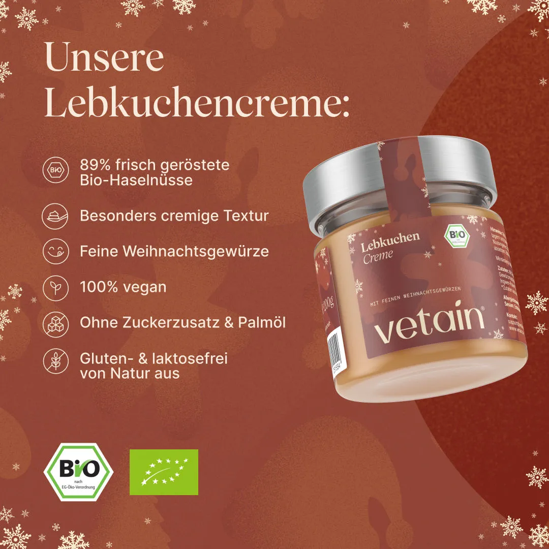 Vetain Bio Lebkuchencreme Aufstrich 200 g vegan