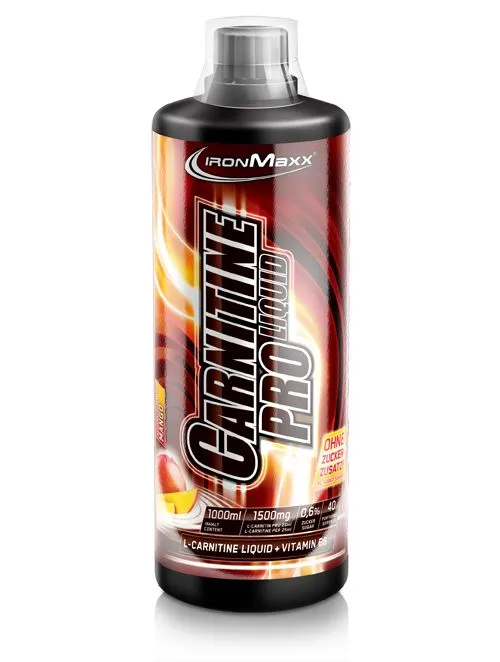 IronMaxx Carnitine Pro Liquid Erdbeere 1000ml fettfrei
