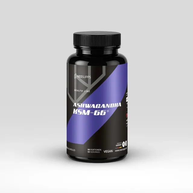 Neosupps Ashwagandha KSM-66 Kapseln 90 Stück Wurzelextrakt