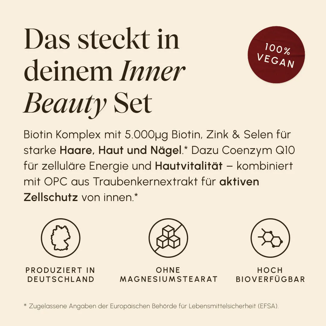 Vetain Inner Beauty Bundle Kapseln OPC Biotin Q10 Set