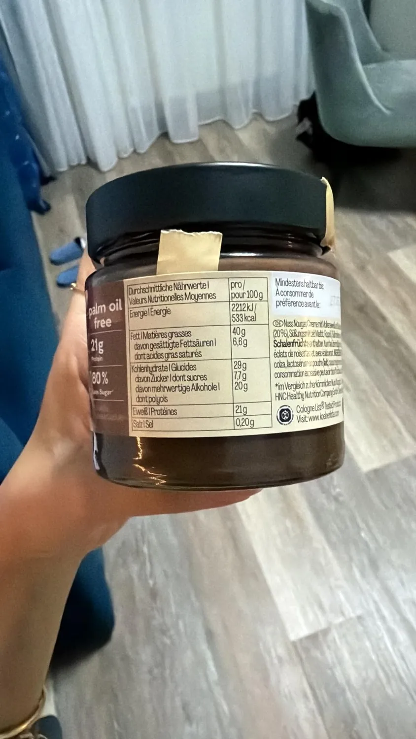 MaxiNutrition Protein Cream Haselnuss-Nougat Aufstrich 200g 21% Protein