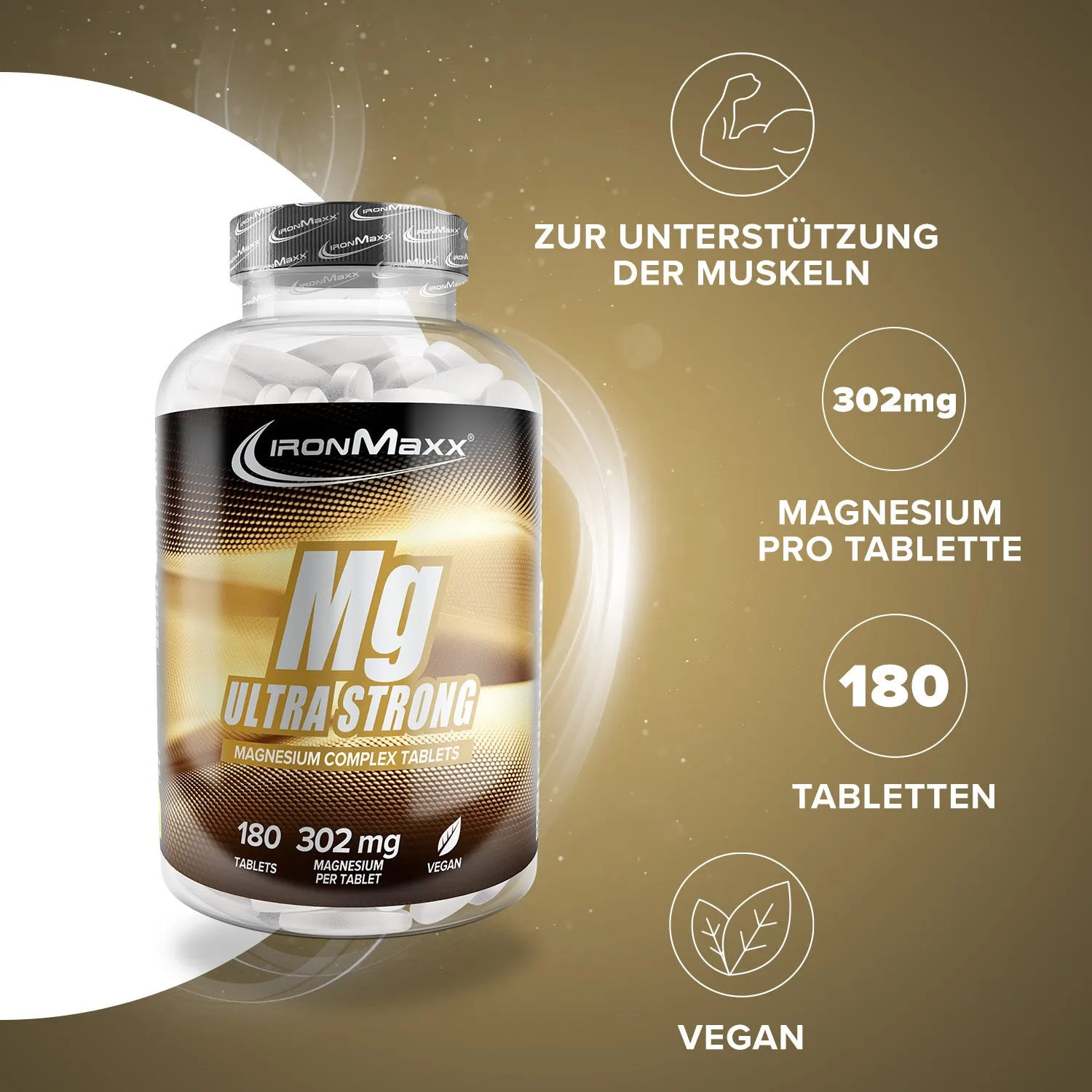 IronMaxx Magnesium Ultra Strong Tabletten 180 Stück