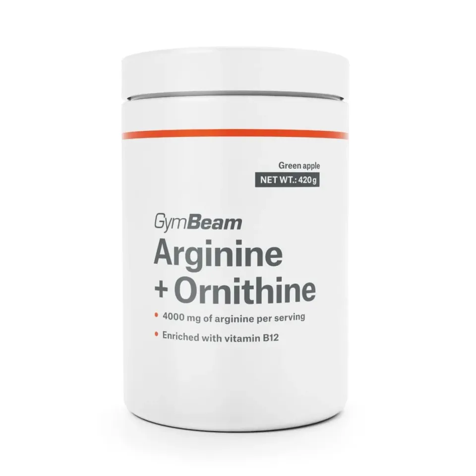 GymBeam L-Arginin + Ornithin 420 g Grüner Apfel