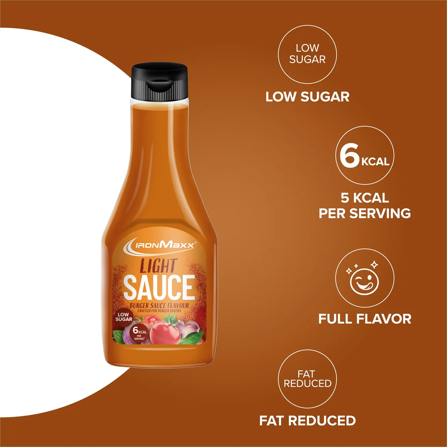 IronMaxx Light Sauce Burger Sauce 285ml kalorienarm