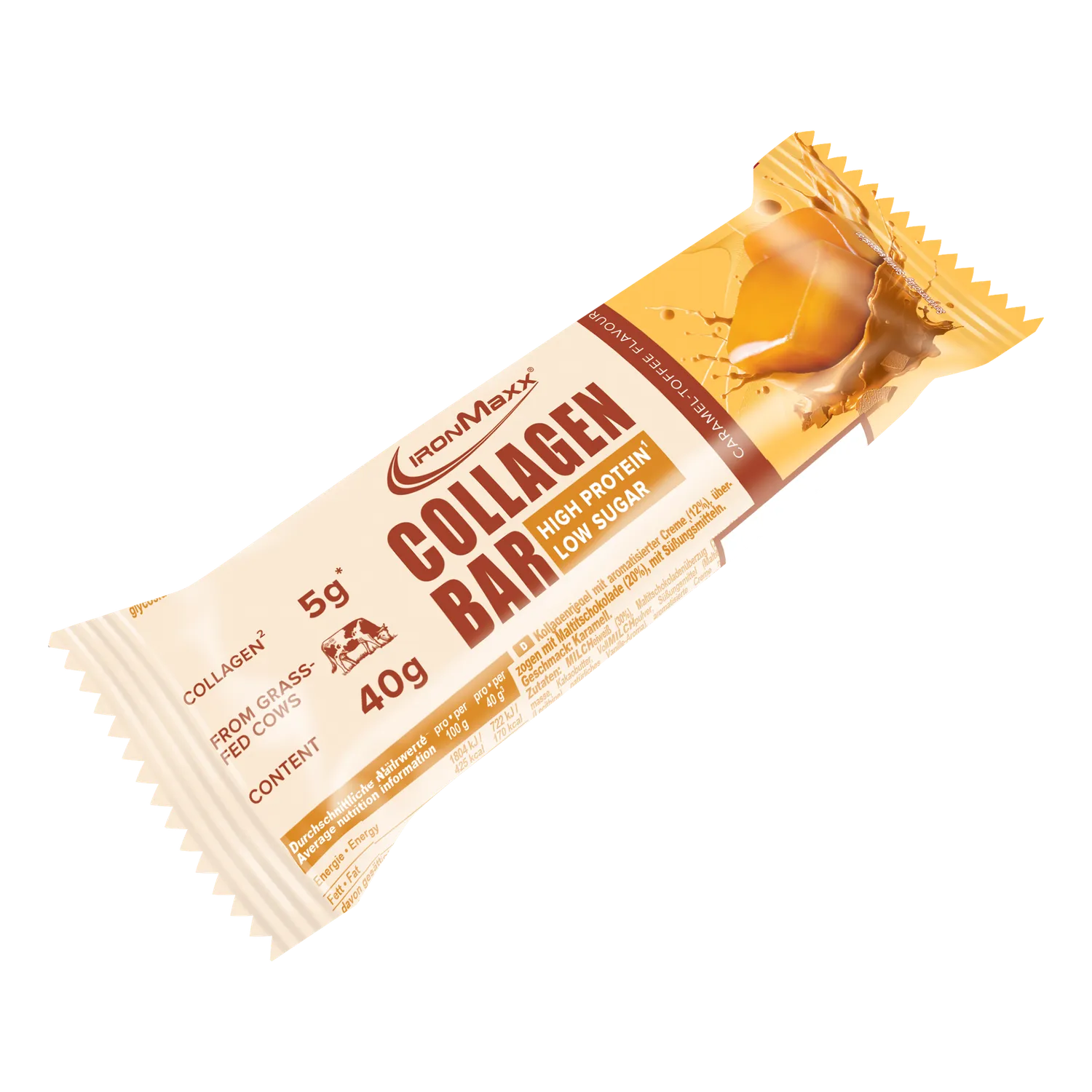 IronMaxx Collagen Bar Proteinriegel 12x40g Caramel