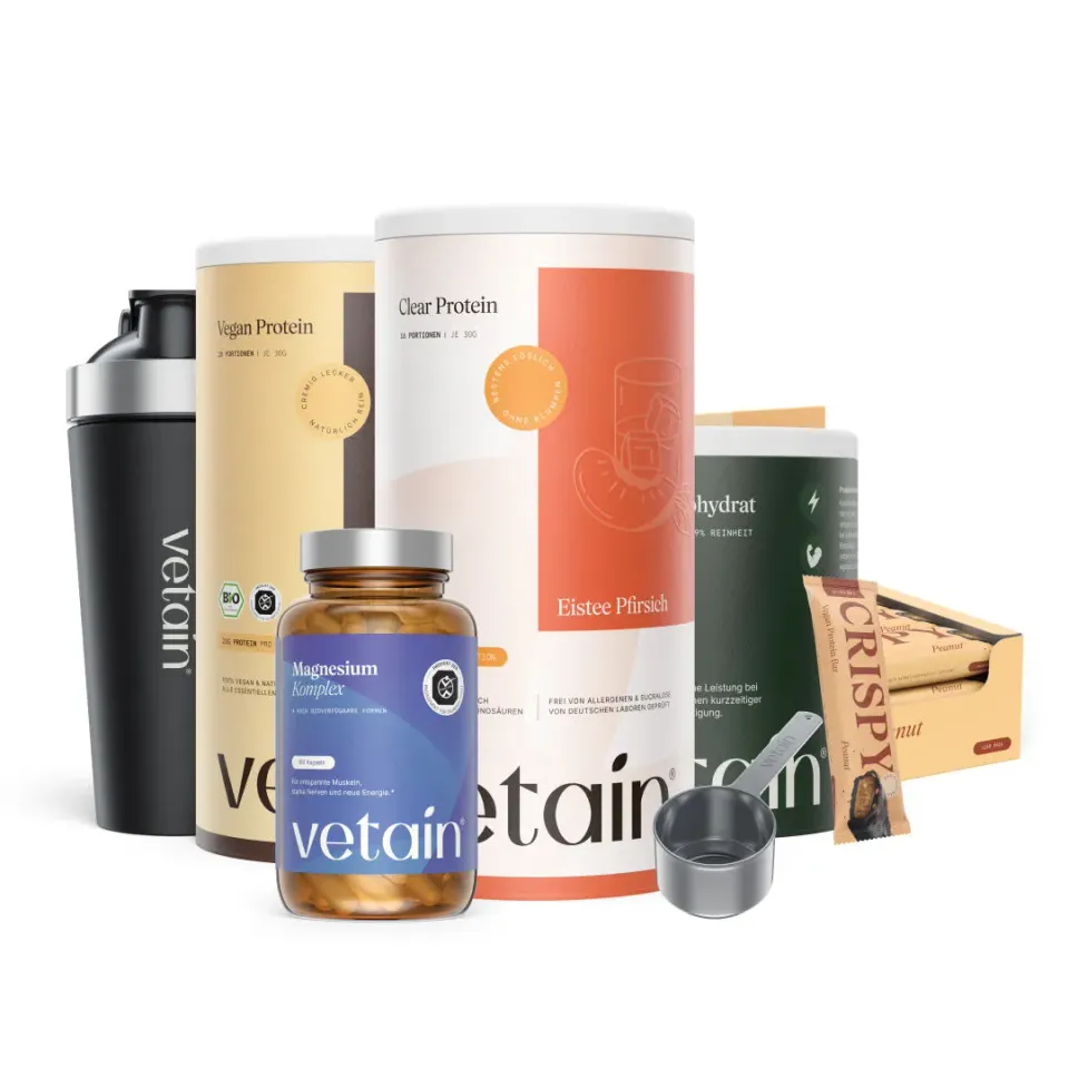 VETAIN Performance Vegan Muscle Bundle Spar-Bundle mit Shaker