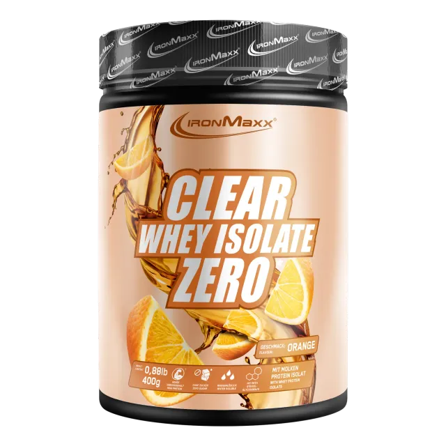 IronMaxx Clear Whey Isolate ZERO Orange 400 g zuckerfrei