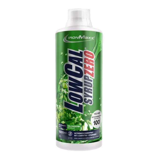 IronMaxx LowCal Syrup Zero Sirup 1000ml Waldmeister zuckerfrei
