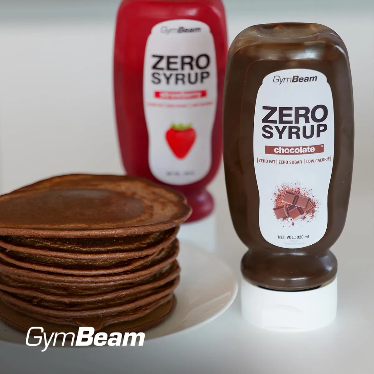 GymBeam Zero Syrup Schokolade 320ml zuckerfrei