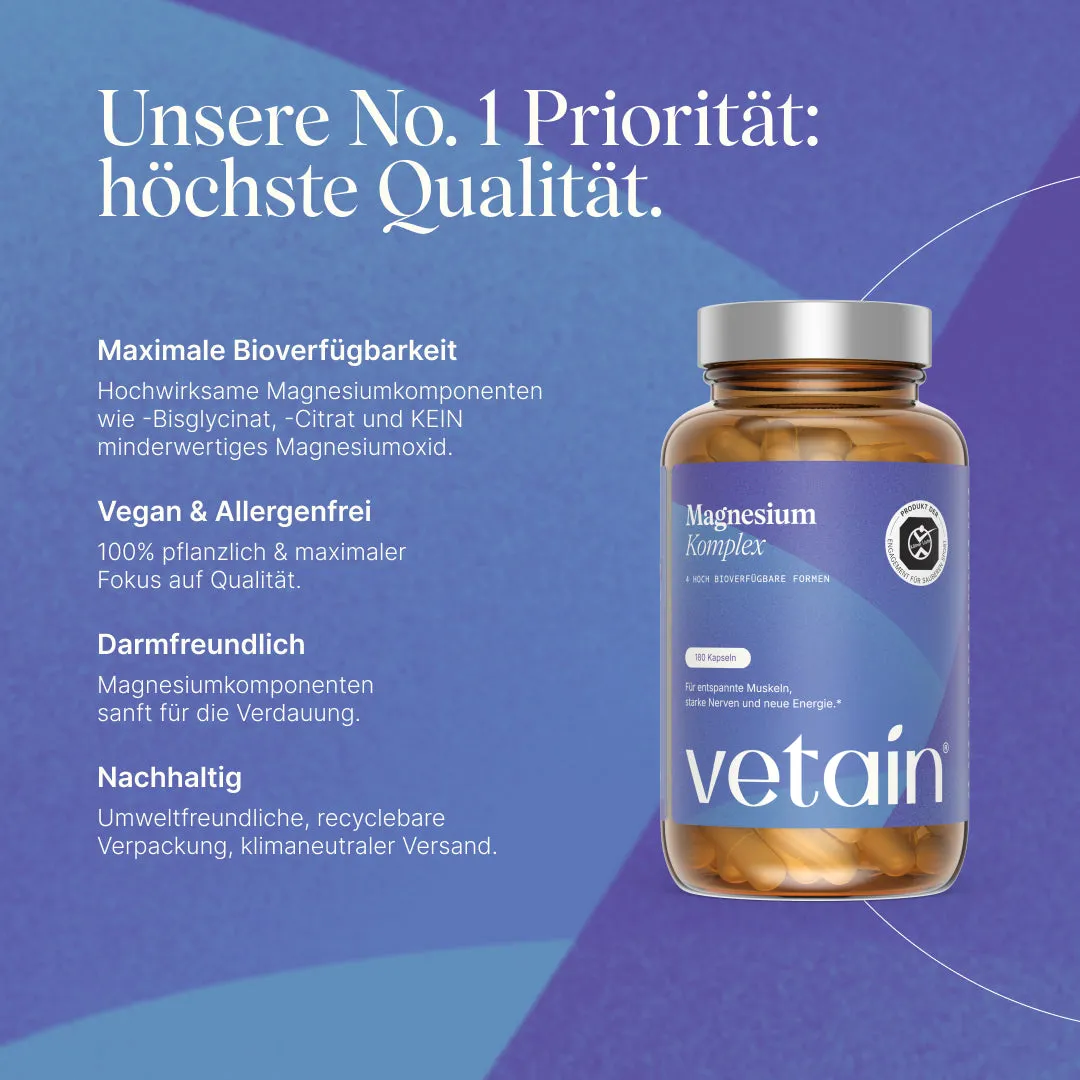 VETAIN Magnesium Complex 180 Kapseln Multi-Form