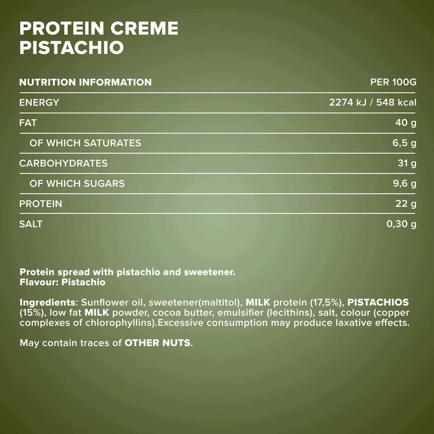 IronMaxx SqueeZero Protein Creme Pistachio 200g zuckerarm
