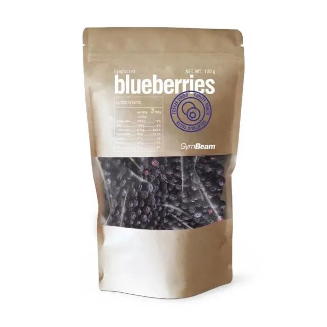 GymBeam Heidelbeeren gefriergetrocknet 100 g zuckerfrei