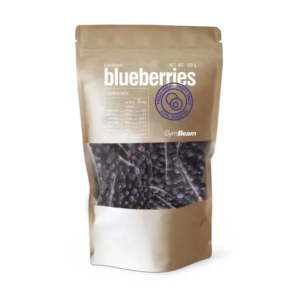 GymBeam Heidelbeeren gefriergetrocknet 100 g zuckerfrei