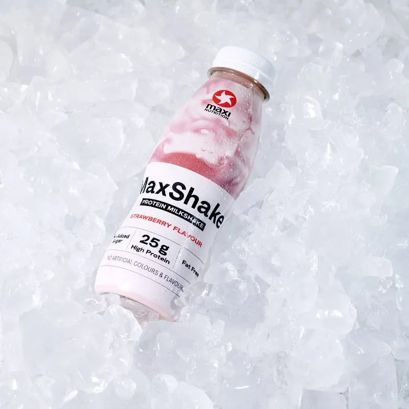 MaxiNutrition MaxShake Protein Milchshake Erdbeere 12x330ml 25g Protein