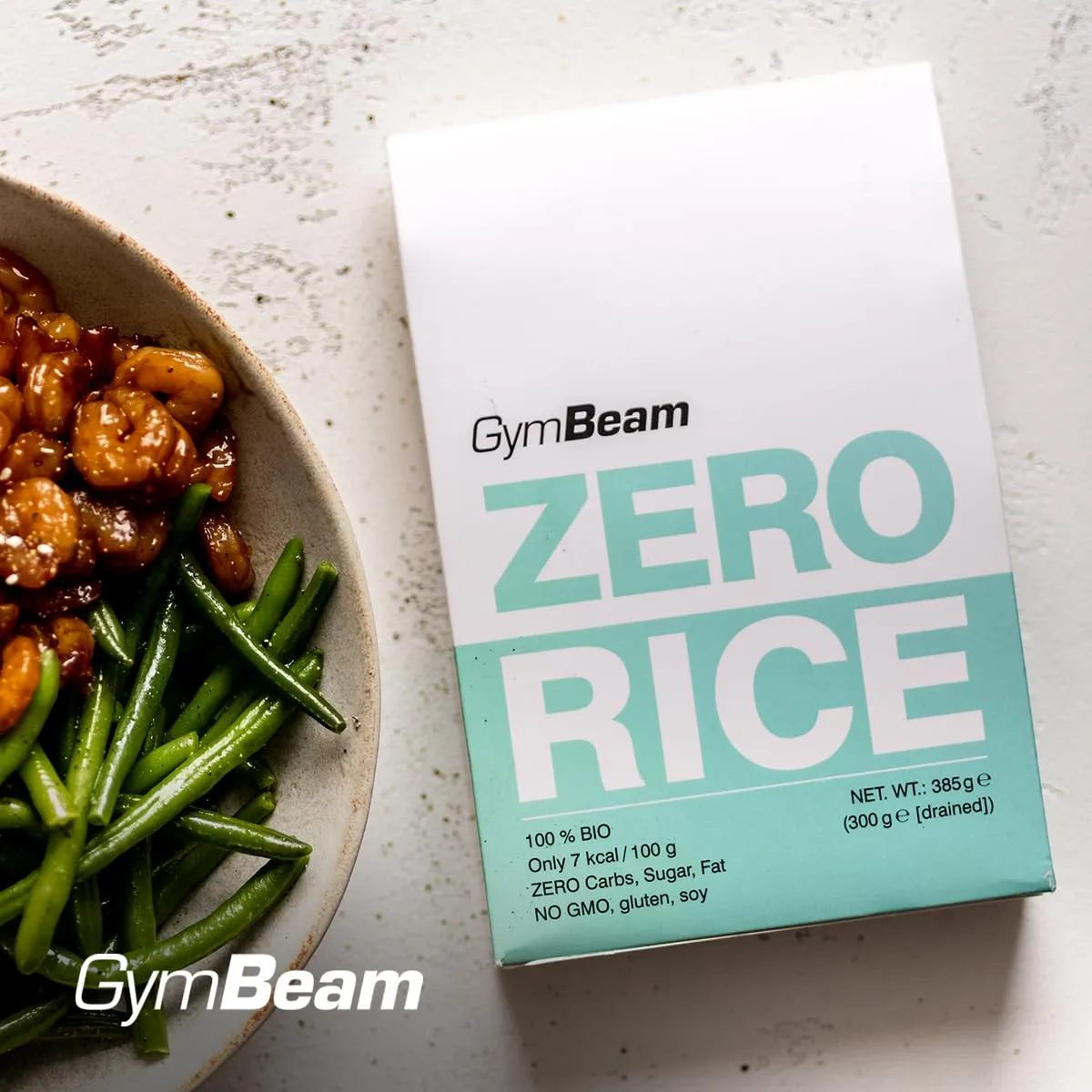 GymBeam BIO Zero Rice Konjakreis 385g kalorienarm