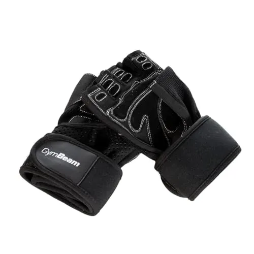GymBeam Wrap Black Fitnesshandschuhe schwarz