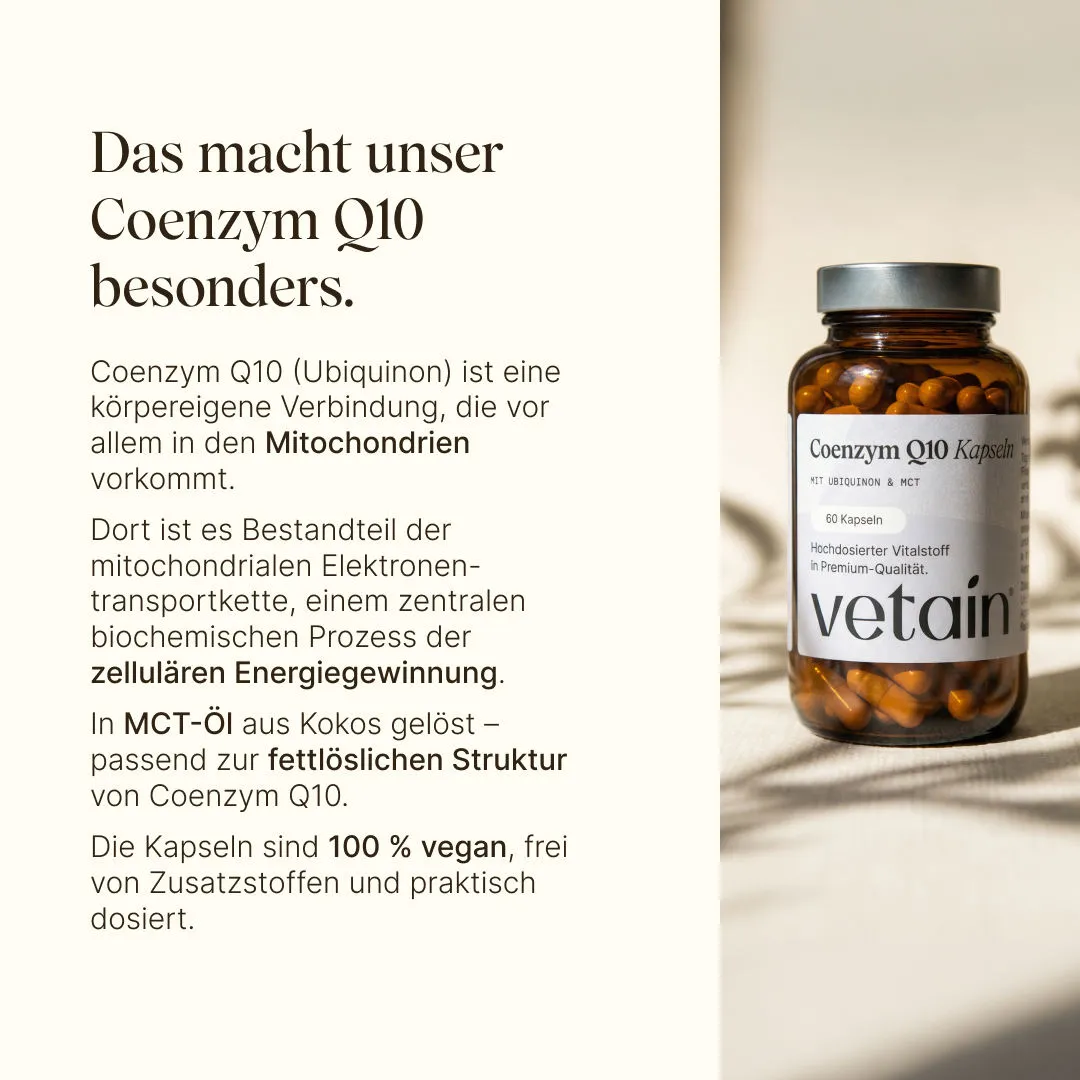 VETAIN Coenzym Q10 Kapseln 60 Stk 200mg mit MCT