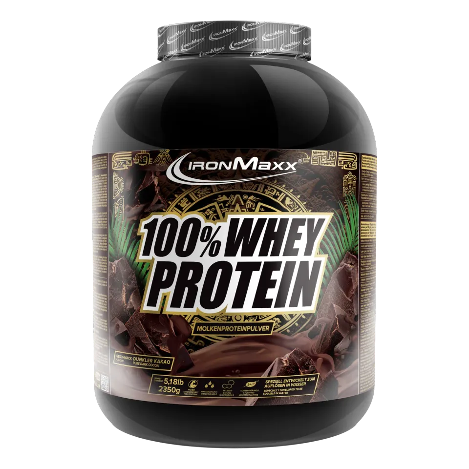 IronMaxx 100% Whey Protein Pulver Dark Cocoa 2350g High Protein