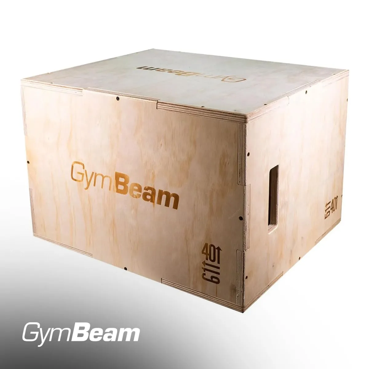 GymBeam PlyoBox Holz Sprungbox 200kg mit Griffen