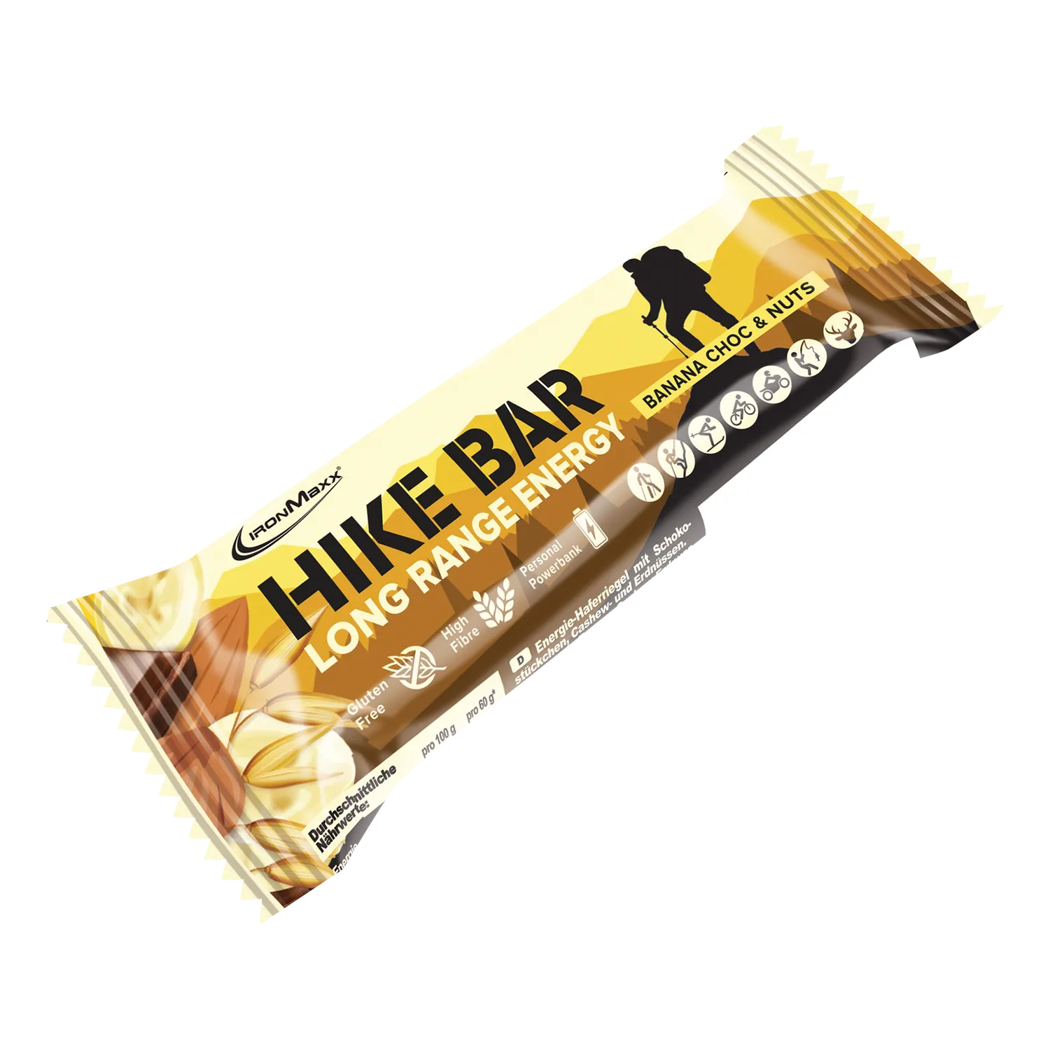 IronMaxx Hike Bar Banana Choc Nuts 12x60 g