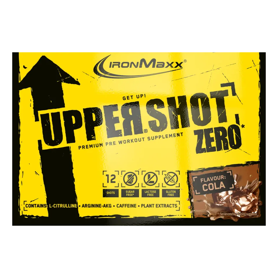 IronMaxx Upper Shot Zero Booster 12x60ml Cola koffeinhaltig