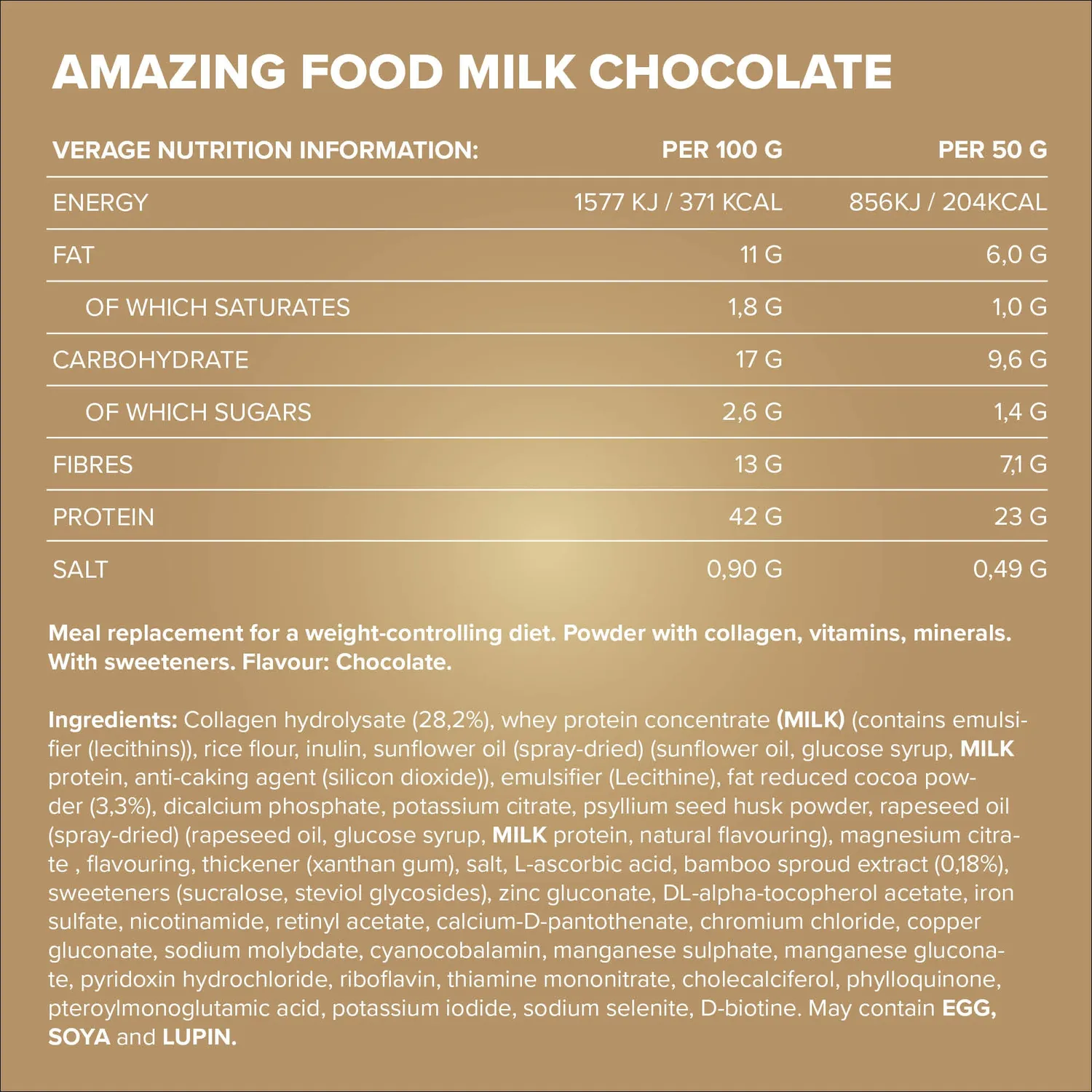 IronMaxx Amazing Food Protein-Bowl Milk Chocolate 330g Diät