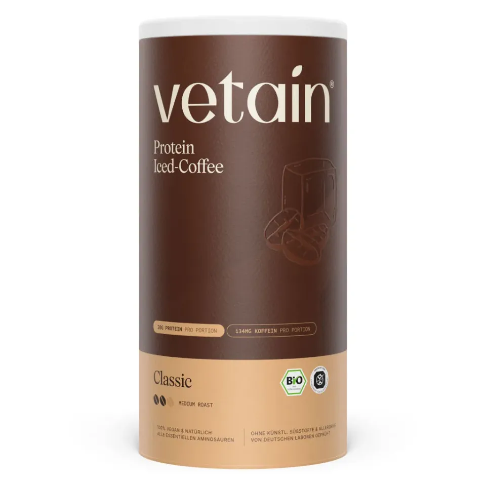 VETAIN Vegan Protein Pulver Iced Coffee 540 g bio