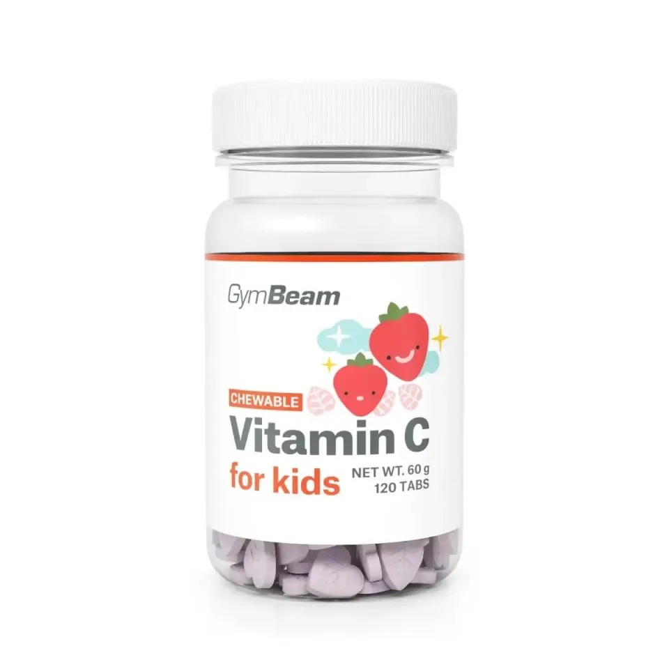 GymBeam Vitamin C Kinder Kautabletten 120 Stück Immun