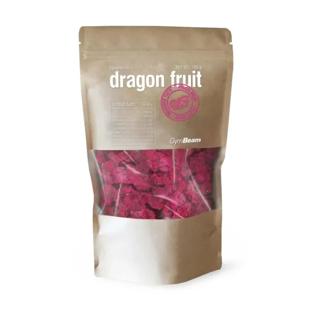 GymBeam Gefriergetrocknete Drachenfrucht 100g ohne Zuckerzusatz