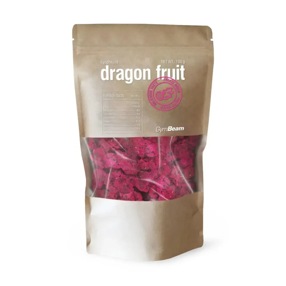 GymBeam Gefriergetrocknete Drachenfrucht 100g ohne Zuckerzusatz