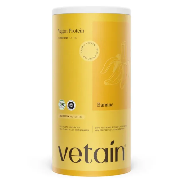 Vetain Vegan Protein Banana Proteinpulver 540g Bio vegan