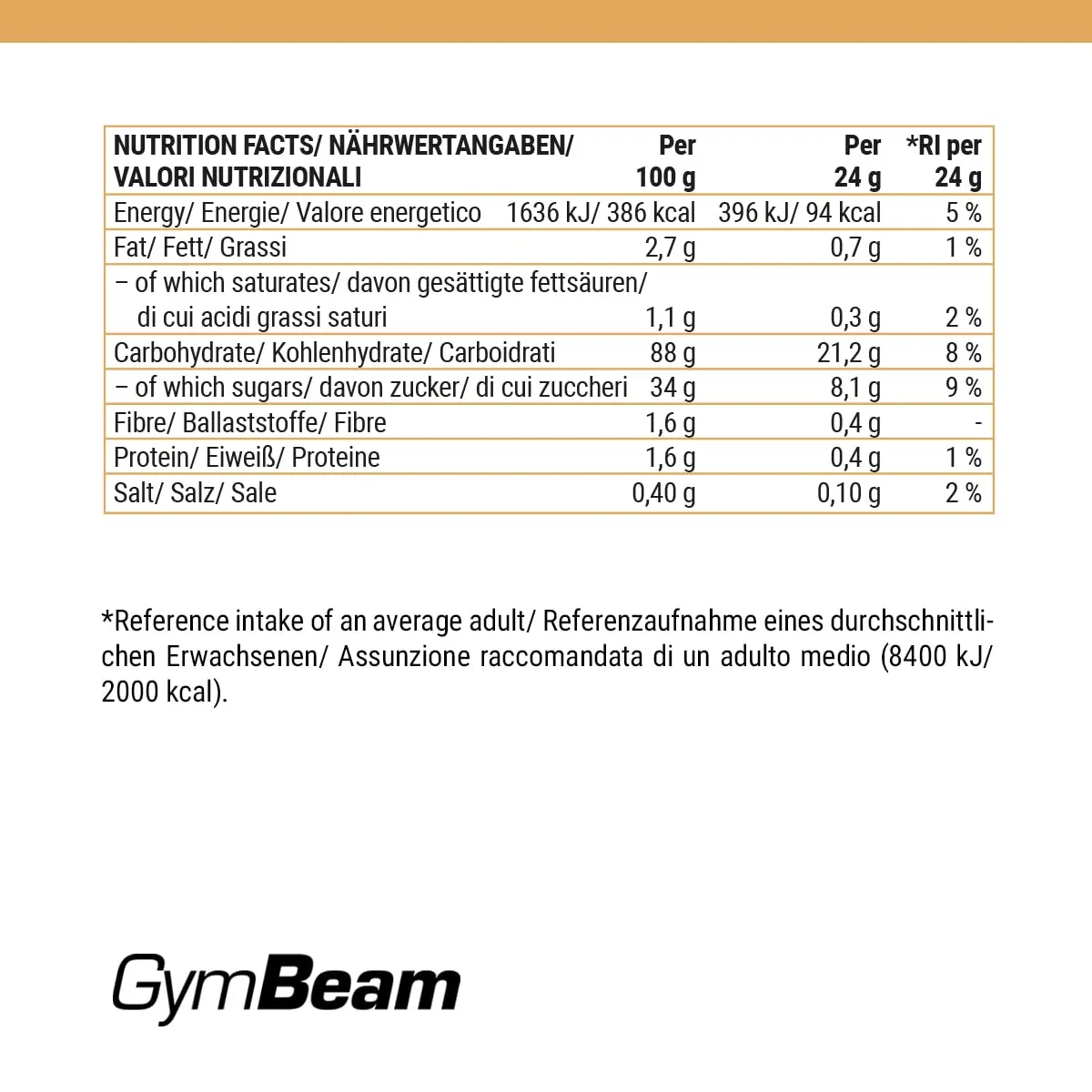GymBeam Chai Latte Blend Pulver 250 g würzig