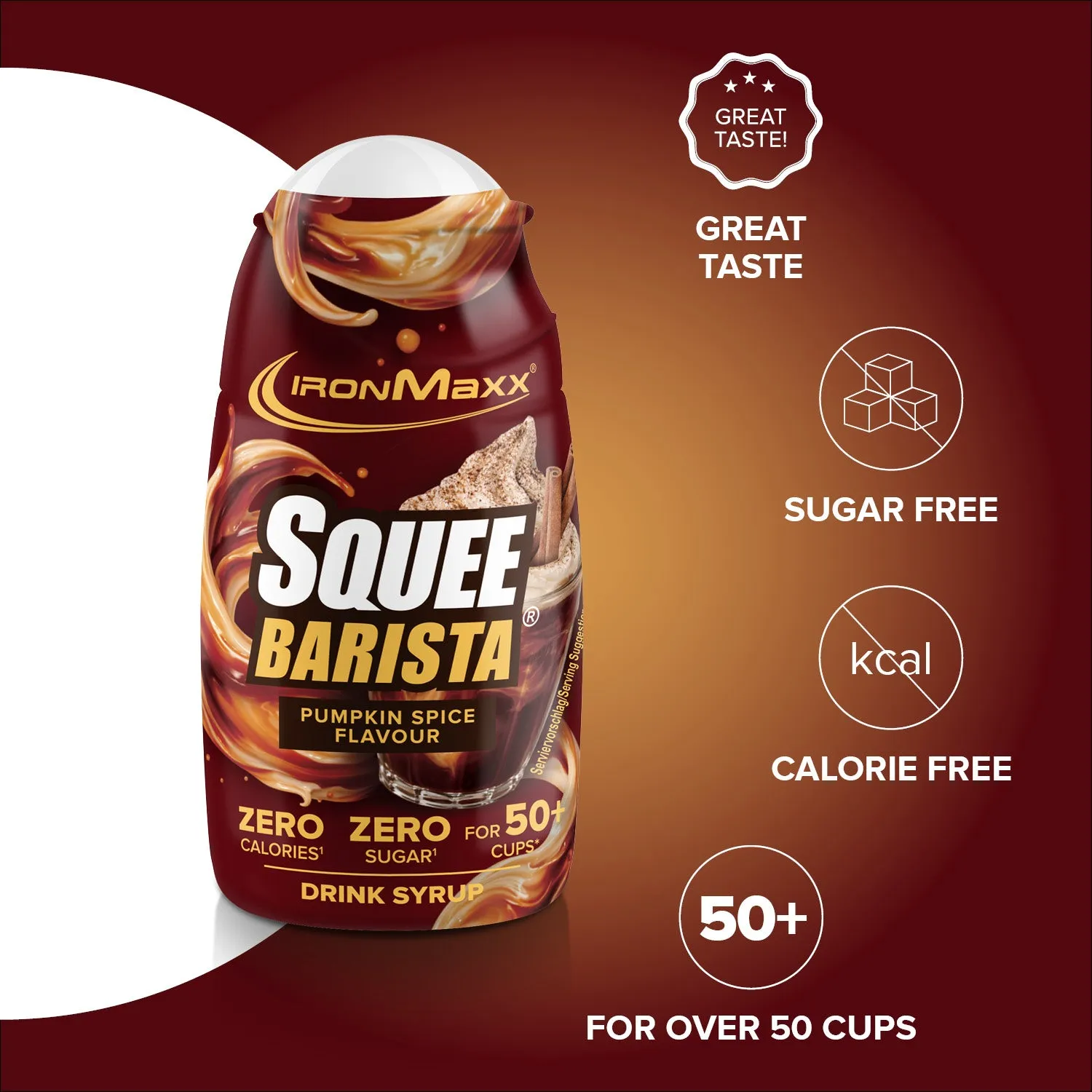 IronMaxx SqueeBarista Sirup 65ml Pumpkin Spice zuckerfrei