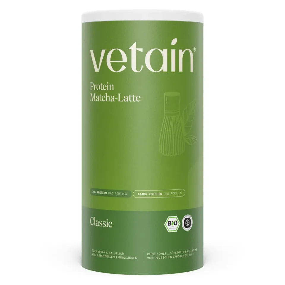 Vetain Proteinpulver Matcha Latte 540 g bio vegan