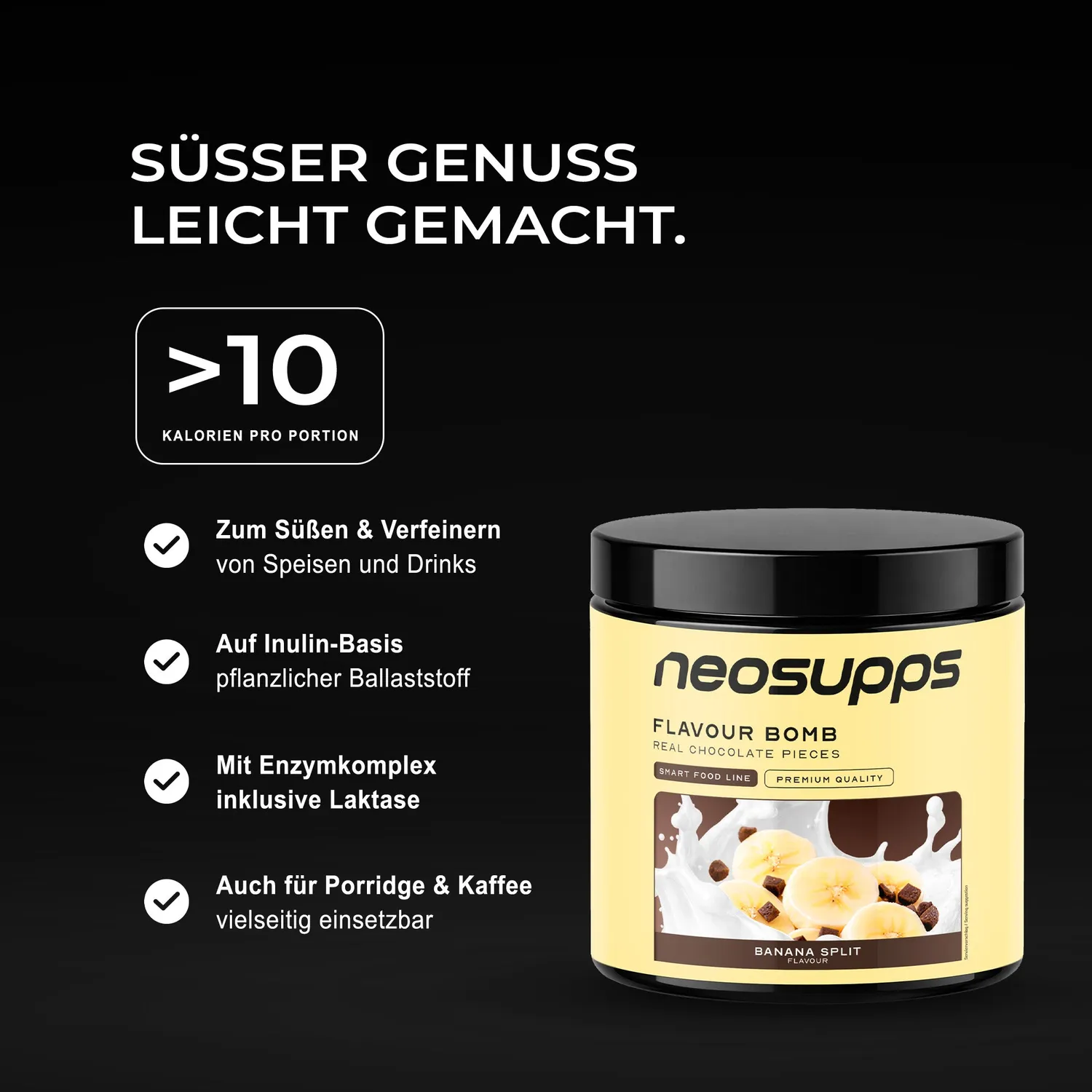 Neosupps Flavour Bomb Banana Split Pulver 250g Diät