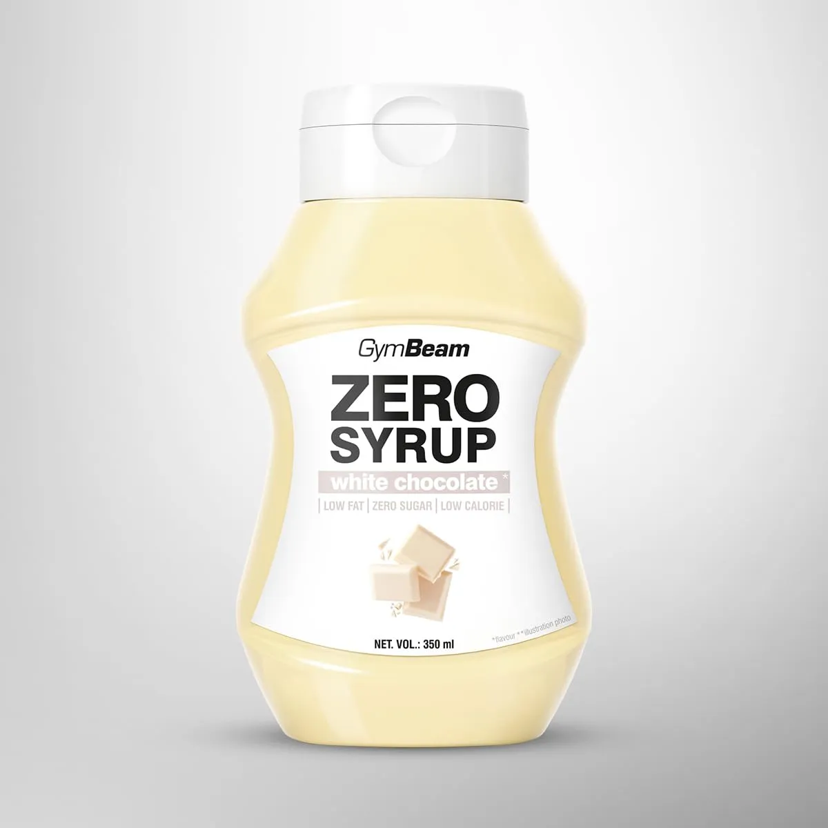 GymBeam Zero Syrup Weiße Schokolade 350 ml Sirup zuckerfrei