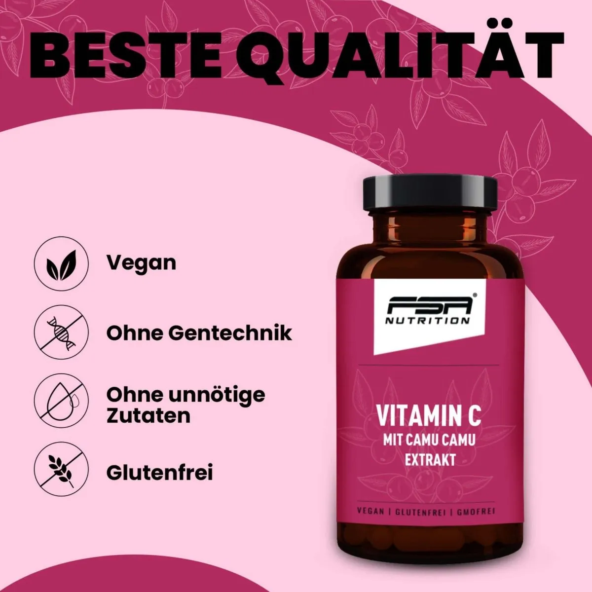 FSA Nutrition Vitamin C CamuCamu Kapseln 1218 mg