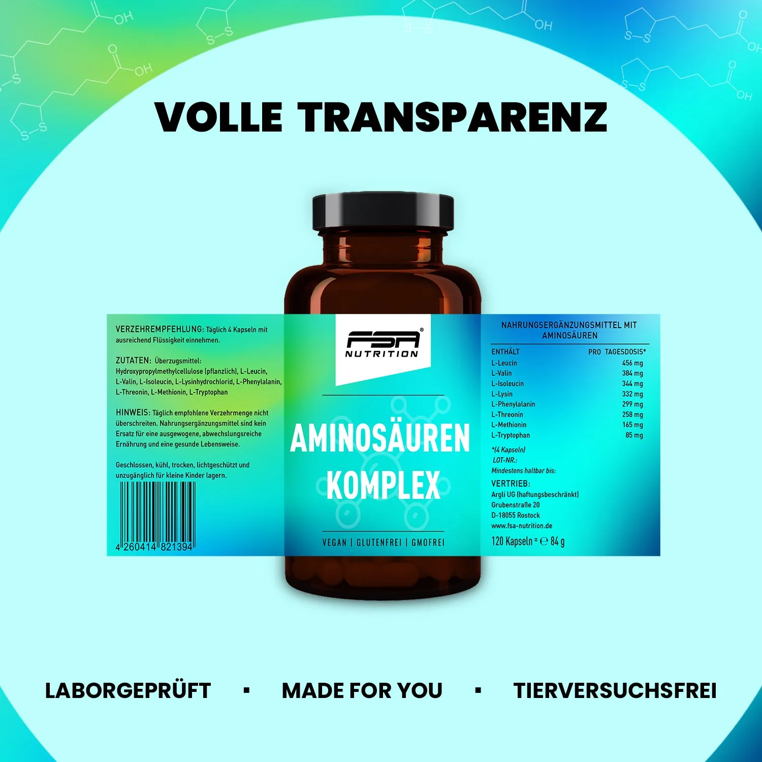 FSA Nutrition Aminosäuren Komplex 2323 mg EAA Kapseln