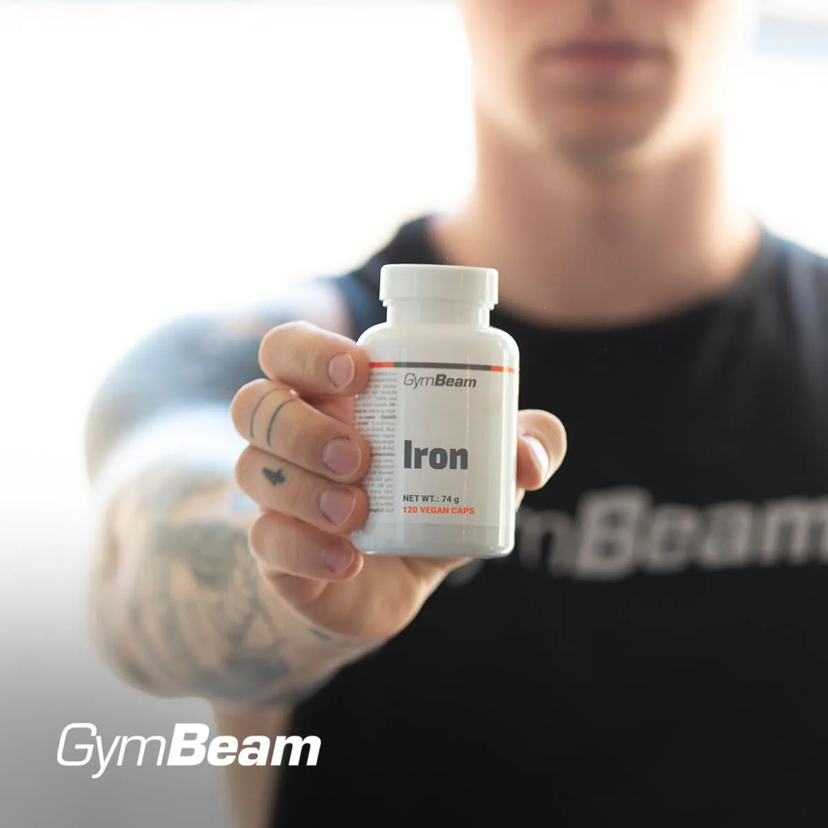 GymBeam Eisen Tabletten 120 Caps hochdosiert vegan