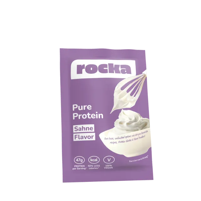 Rocka Pure Protein Pulver 50g Sahne Probe vegan