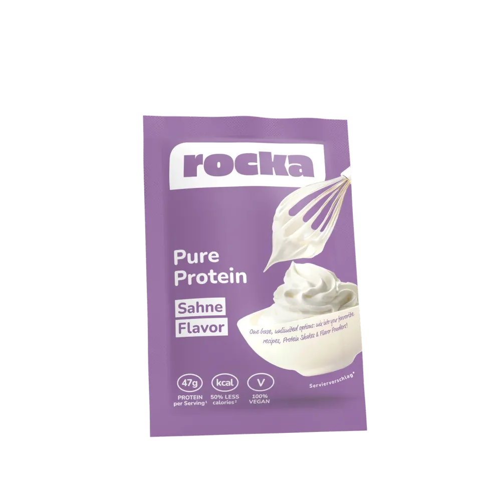 Rocka Pure Protein Pulver 50g Sahne Probe vegan