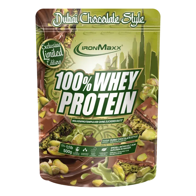IronMaxx 100% Whey Protein 500g Dubai Chocolate
