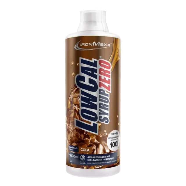 IronMaxx SqueeZero LowCal Syrup Zero Sirup Cola 1000ml zuckerfrei