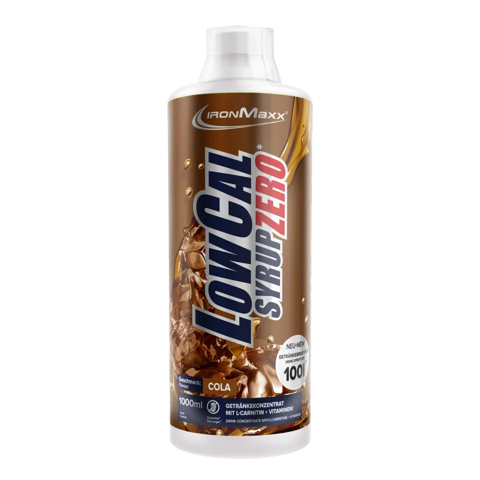 IronMaxx SqueeZero LowCal Syrup Zero Sirup Cola 1000ml zuckerfrei