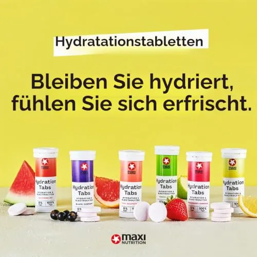 MaxiNutrition Hydration Tabs Wassermelone 6er Pack zuckerfrei