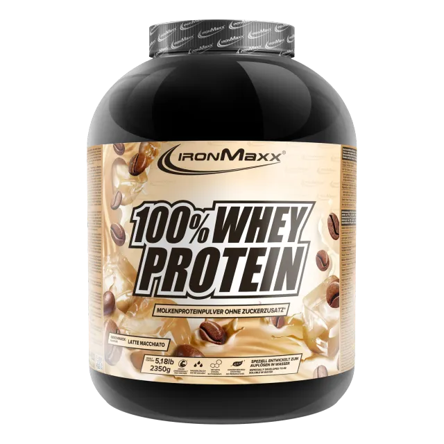 IronMaxx 100% Whey Protein Pulver 2350g Latte Macchiato