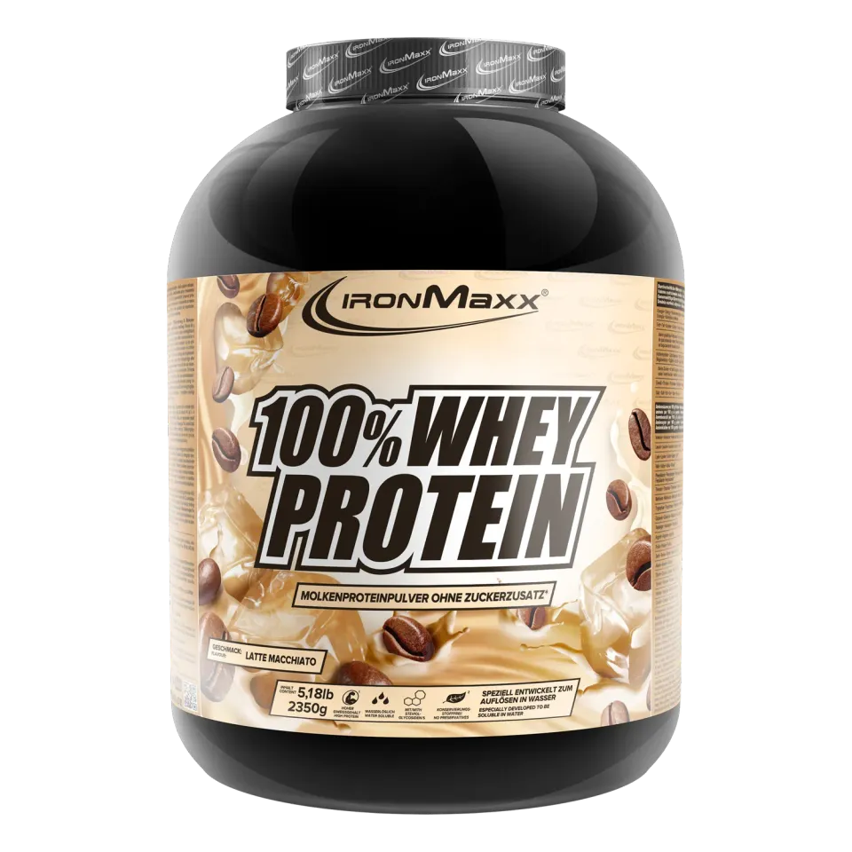 IronMaxx 100% Whey Protein Pulver 2350g Latte Macchiato