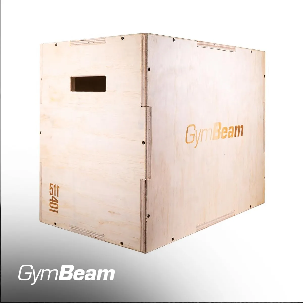 GymBeam PlyoBox Holz Sprungbox 200kg mit Griffen