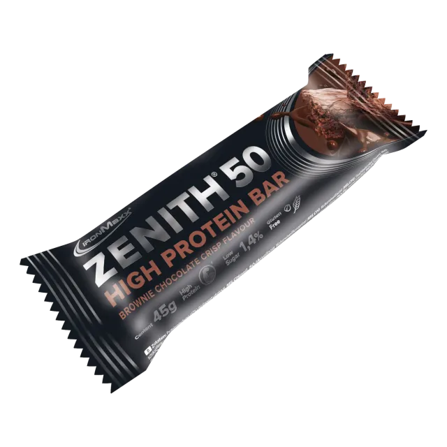 IronMaxx Zenith 50 Proteinriegel Brownie Chocolate Crisp 45g proteinreich